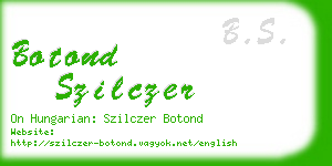 botond szilczer business card